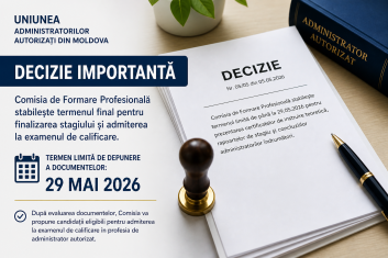 Comisia de Formare Profesională stabilește termenul final pentru finalizarea stagiului și admiterea la examenul de calificare Image